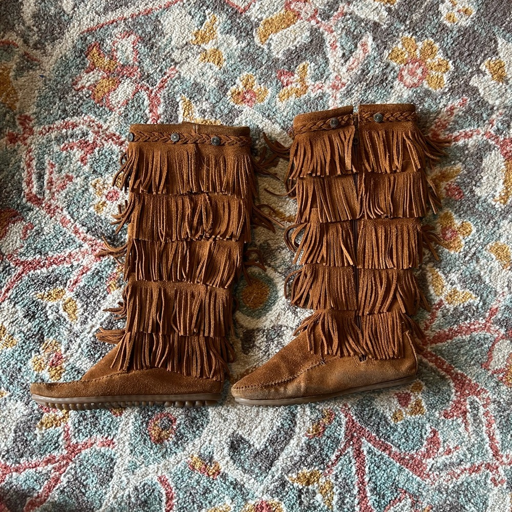 Minnetonka Fringe Boots